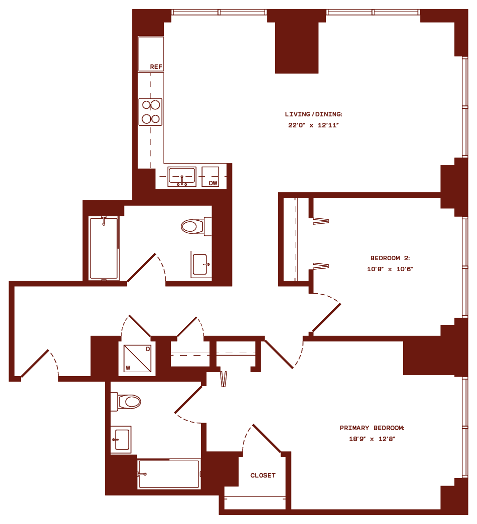 Floor plan layout diagram for b10b